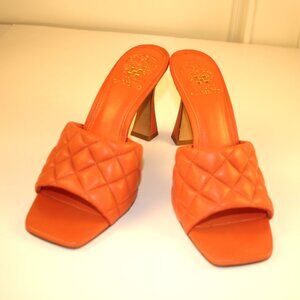 Vince Camuto Woven Mule size 8.5M Tangerine